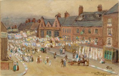 Victory Tea, Pilgrim Street, 1919 by John Joseph Potts